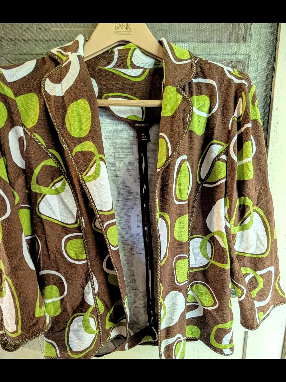 Women's MCM Eclectic 90's Maximalism 60's Revival Women's Blazer Size Medium